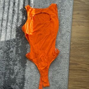 Super down Orange Bodysuit